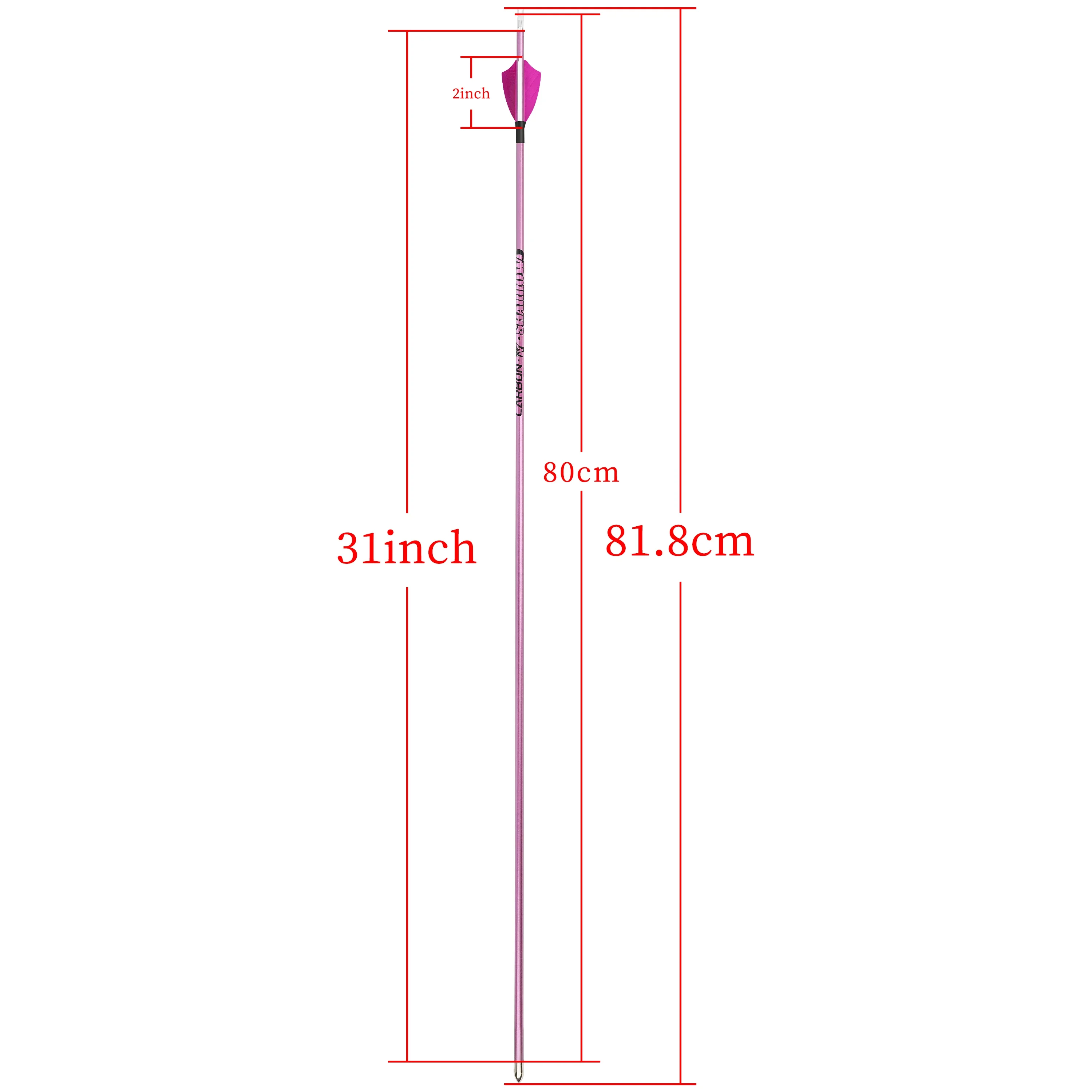 Imagem -06 - Polegadas Seta de Carbono Seta de Carbono Puro Coluna 400 500 600 700 800 900 1000 id 4.2 mm Tiro com Arco para Compound Recuvre Bow Hunting Shooting 12 Peças 32