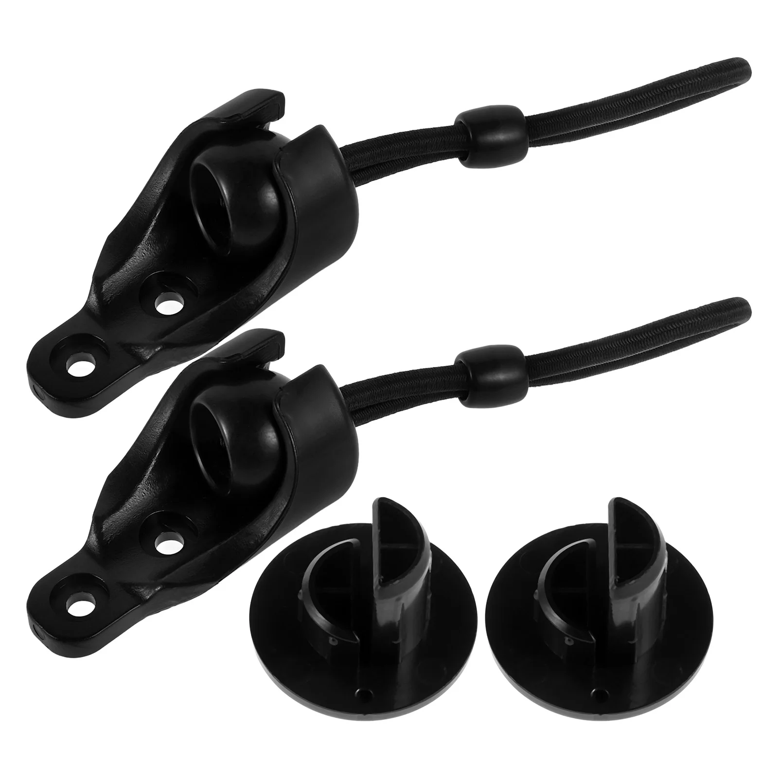 Elastic Windproof Rope Buckle Roller Shades Abs Bungee Cords with Clips Accessory Kit