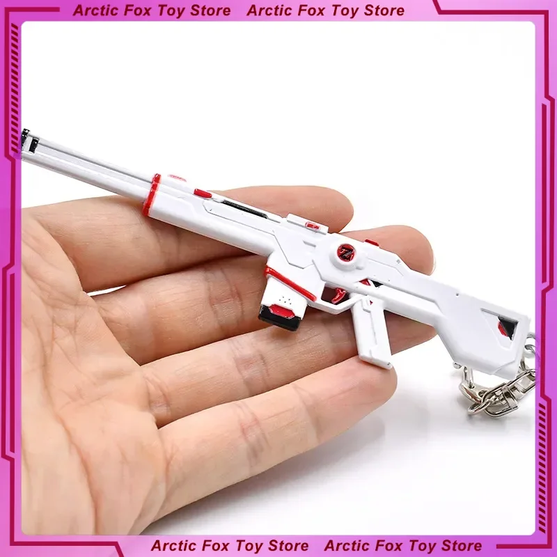 9cm Valorant Weapon Phantom SPECTRUM Gun Keychain Reaver Karambite Knife Metal Model Game Peripheral Machine Gift Toys for Kids