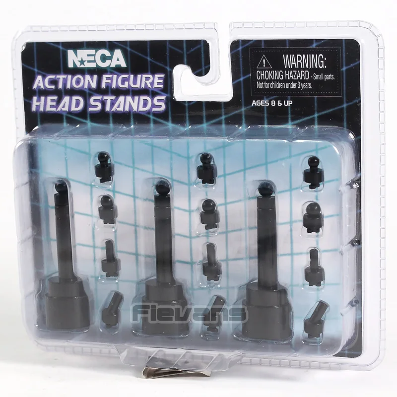 NECA عمل الشكل رئيس أسود عرض موقف 3-حزمة يناسب معظم 6 "إلى 8" الشكل