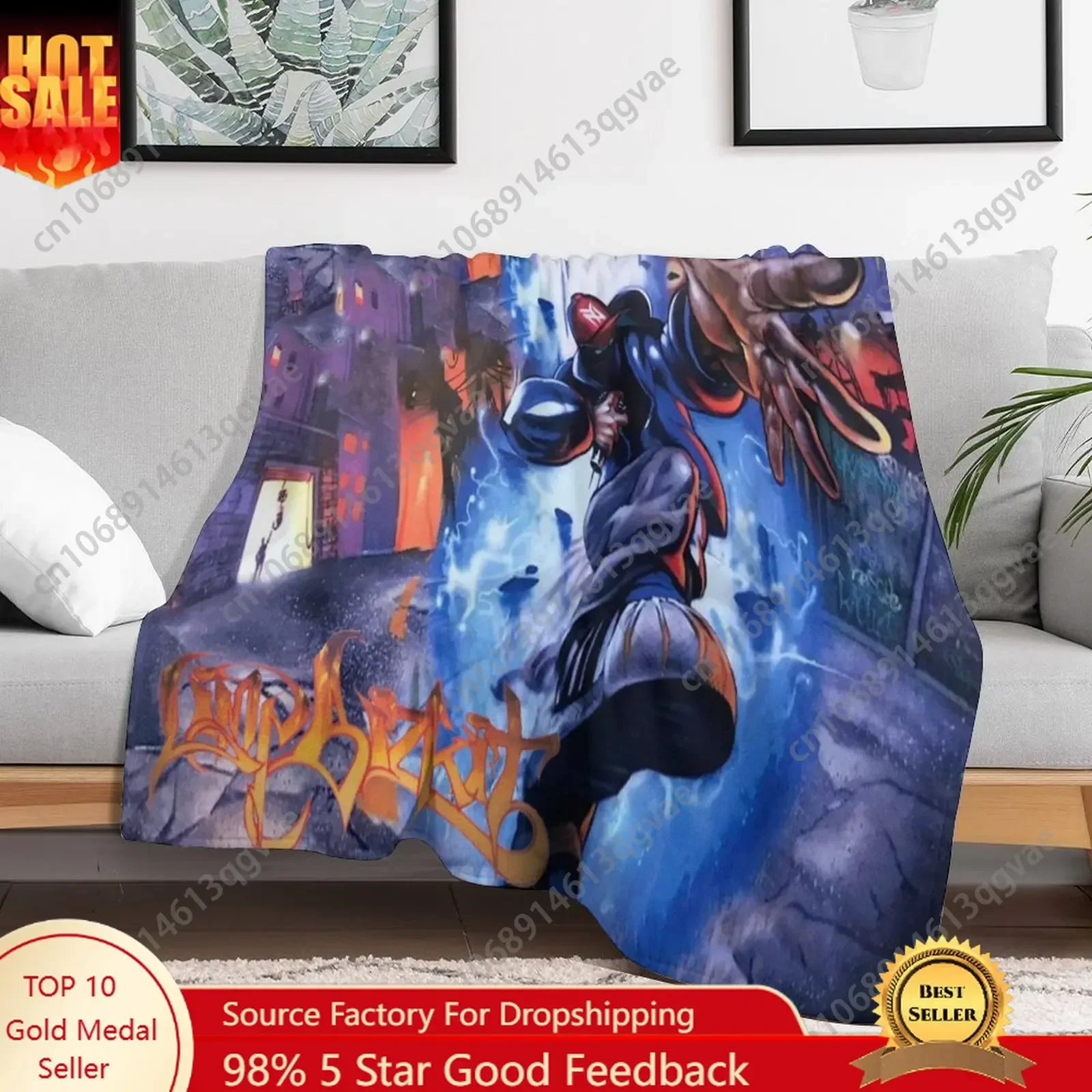 Limp Bizkit Metal Band Flannel Blankets Are Soft Comfortable and Warm Perfect for Winter Naps Homes Offices Travel Camping