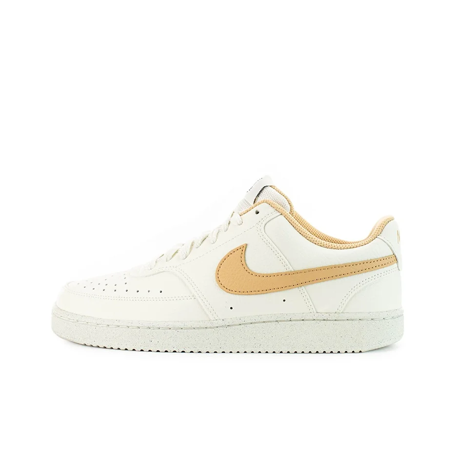 Nike Court Vision 1 Skateboard Shoes Women's Low Top White/Yellow DH3158-103