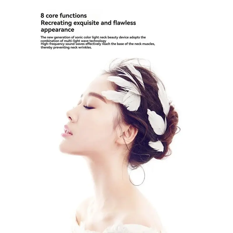 أداة رفع وشد الجمال للوجه والرقبة العلاج بالضوء الأحمر أدوات العناية ببشرة الوجه المنزلية