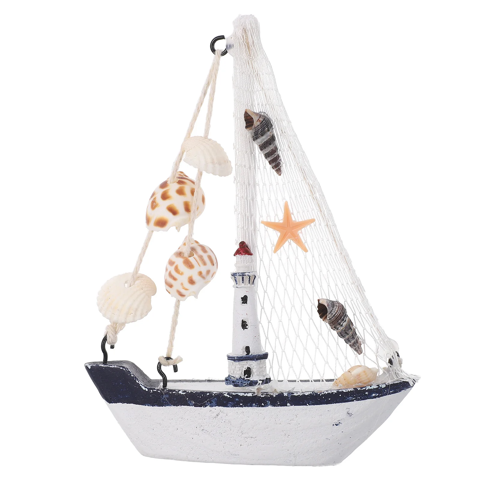 

8pcs Wooden Decor Nautical Theme Nautical Party Favors Coastal Ship Home Office Living Room Nursery Ocean Decor