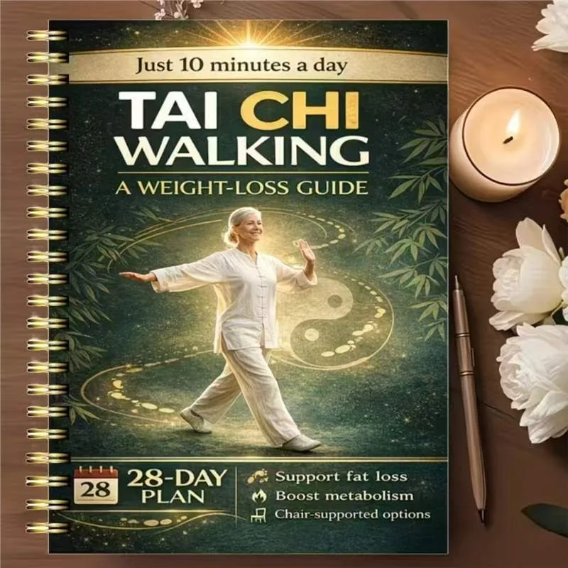 Tai Chi Chuan Handbook for Seniors & Beginners - Spiral Bound, Progressive Daily Exercises, Gentle Routines for Fitness