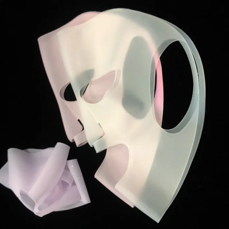 Silicone Face Mask Reusable Moisturizing Lifting Firming Anti Wrinkle V Shape Face Firming Gel Sheet Mask Ear Fixed Skin Care