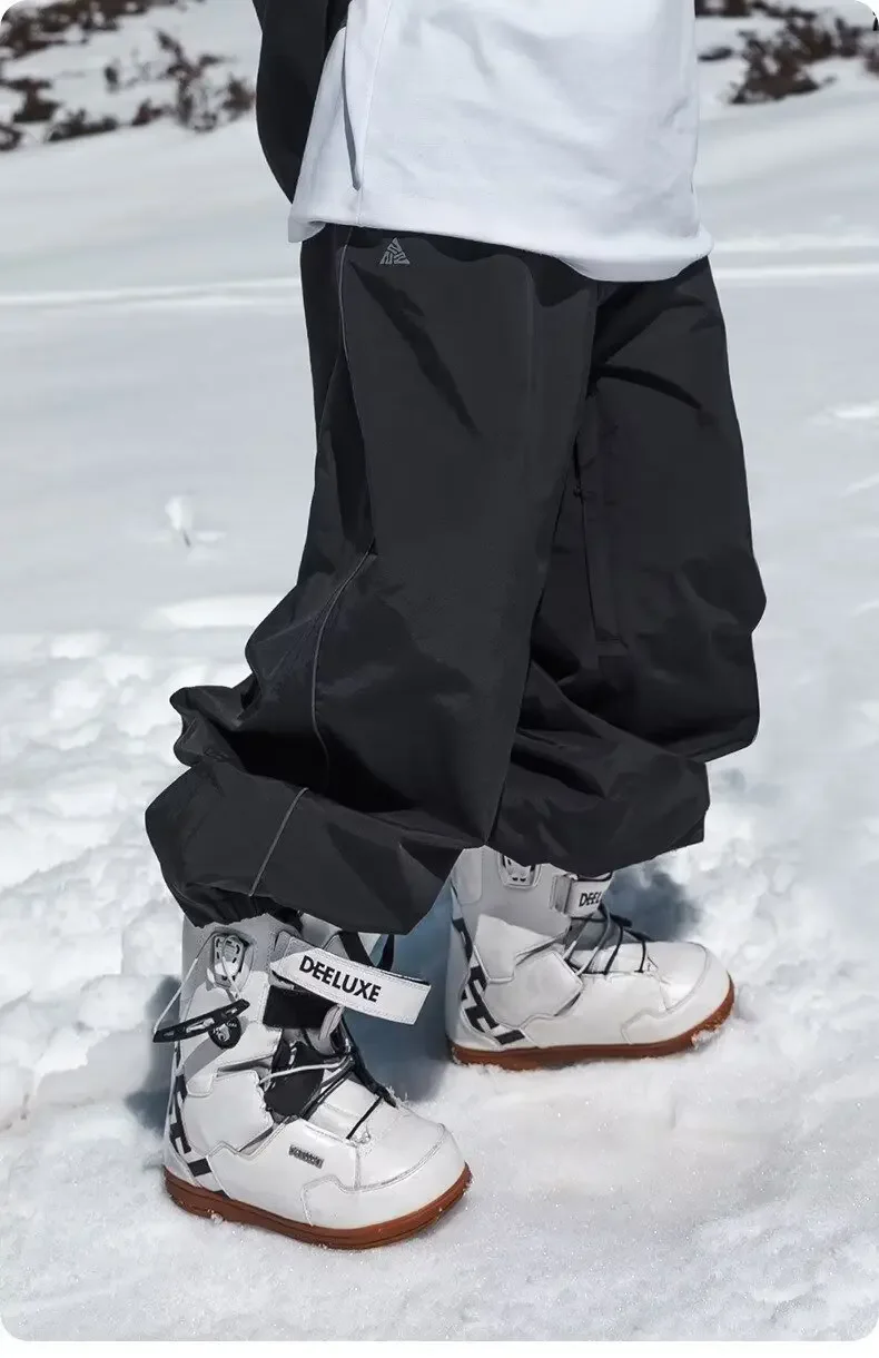 

2025 New Single Board Ski Pants Casual Track High Waist Wide Pants Waterproof Wear Resistant Professional Double Board Ski Pants