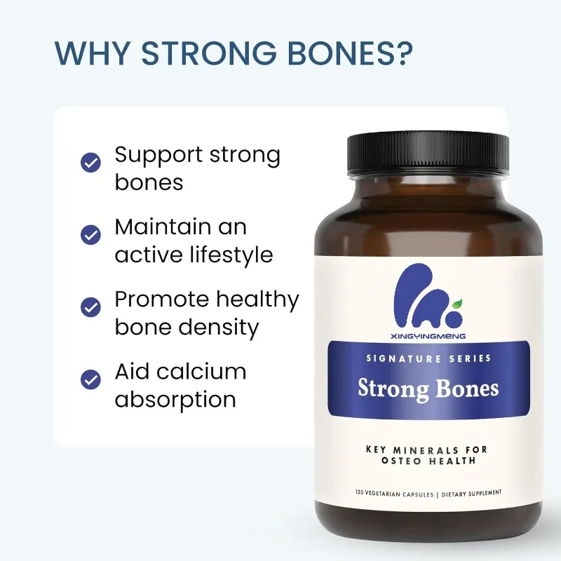 Mineral Capsules - Supports Bone Strength and Health with 60 Capsules (1 Month Supply)