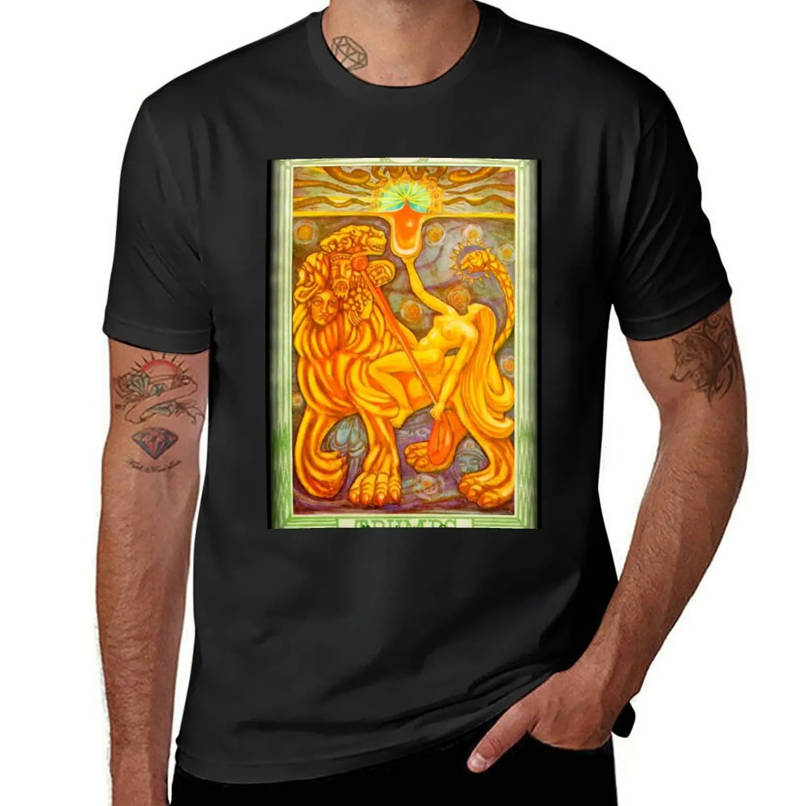 Thoth Tarot - XI - Lust. T-Shirt tees customizeds kawaii clothes designer t shirt men