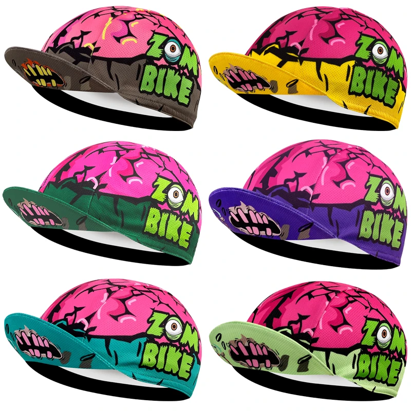 

Classical Popular Hot Colors Brain Zom Cycling Cap Bike