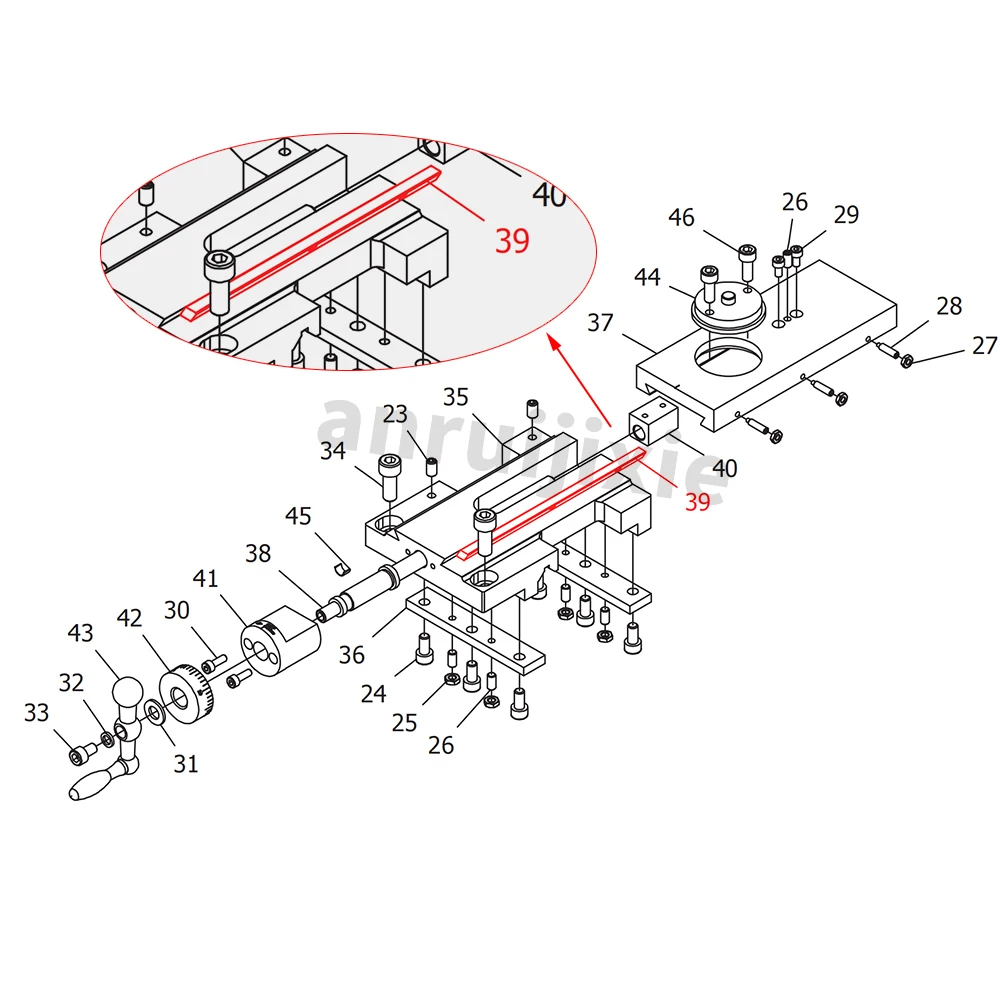 Cross Slide Gib Strip for SIEG SC2-039&C2&C3&CX704&Grizzly G8688&G0765&Compact 9&JET BD-6&BD-X7&BD-7  Mini Lathe Accessories