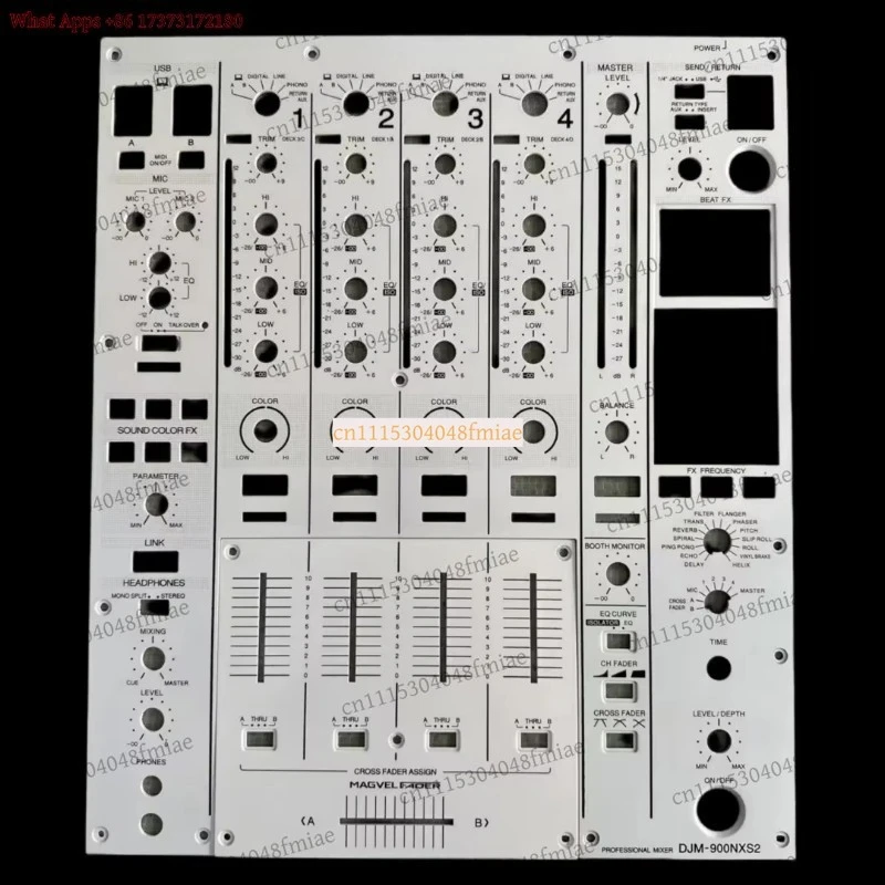 DJ Mixer Iron Panel For DJM900NXS2 2000 700 800 S7 900 750MK2 Mixer Table Replacement Panel