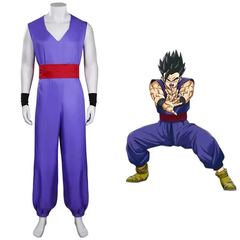 Mono de superhéroe con arena de osos, disfraz de Son Gohan, traje de Carnaval de Halloween, juego de rol para hombre, Adu 2025, nuevo
