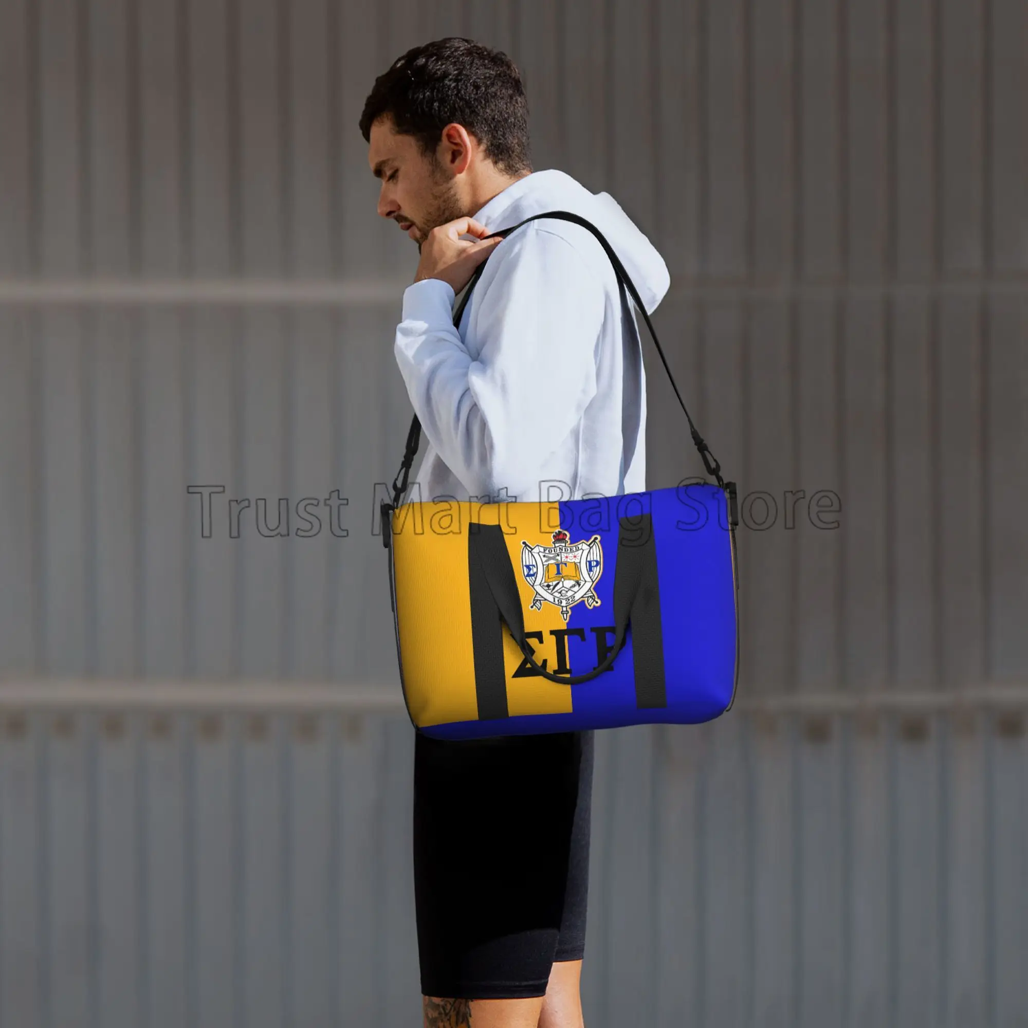 Mochila de viagem impressa para mulheres, bolsas personalizadas com alça de ombro, bolsa esportiva para ginástica esportiva, Sigma Gamma, Rho, 1922