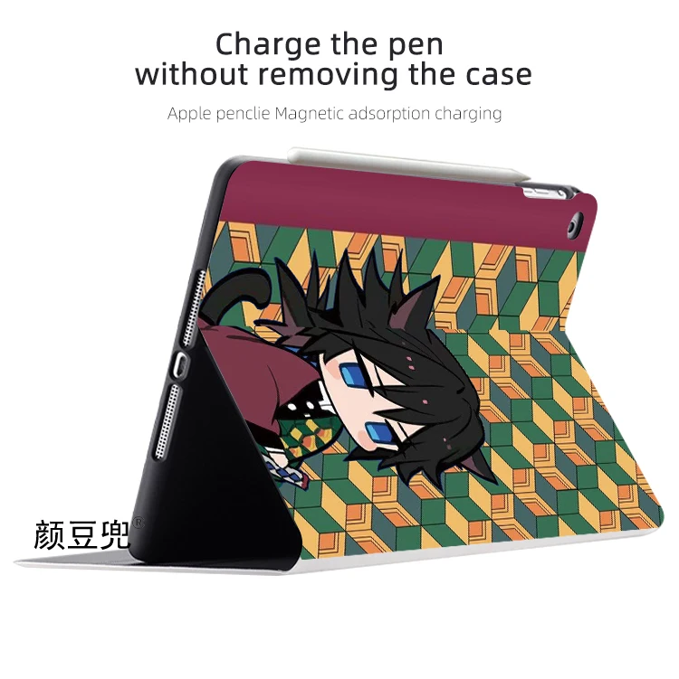 Imagem -04 - Capa Anime Tomioka Giyuu para Samsung Galaxy Tab a7 Lite 8.7 s9 Plus Capa Tri-fold s6 Lite s8 s7 Plus 2023