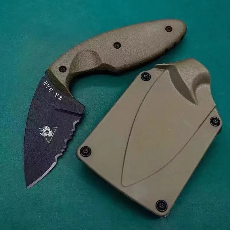 

KA-1477 Mini Knife, portable small claw, K-sheath fixed blade, mountain climbing emergency rescue tool, wire cutter