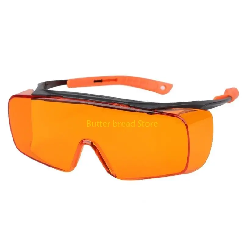 W89C UVC Safety Glasses Shatterproof Goggles With High Attenuation Rate For Blocking Light, Clear Visibilities Indoor Outdoor