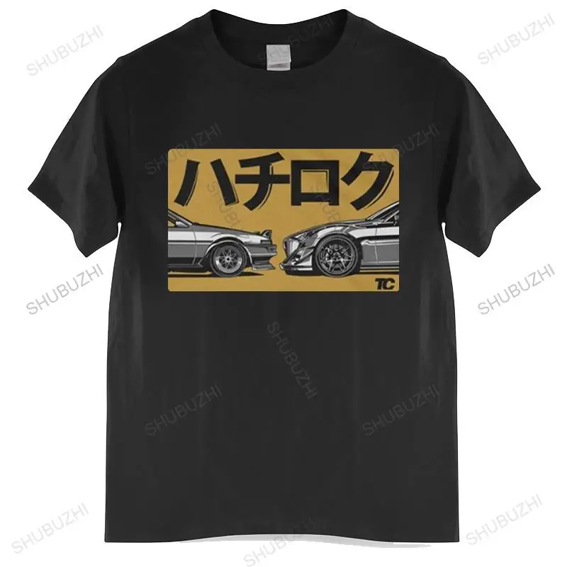 Cotton Tshirt mens summer Tops Japanese Car Fans 86 Ae86 Sprinter Levin Gt Apex Jdm T Shirt Man Brand T-shirt Bigger size