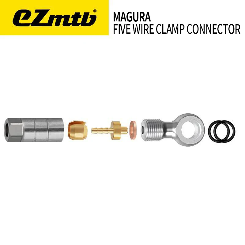 EZmtb Bike Hydraulic Brake Hose Connector Kit BH90 Compatible with Shimano SRAM Magura CNC Oil Tube Joint Set MTB Road