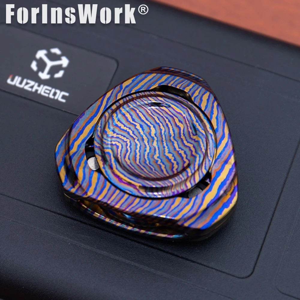 JUZHEDC Timascus Magnetic Linkage Fidget Spinner Magnetic Balls Fidget Anxiety Toys Desk Toys