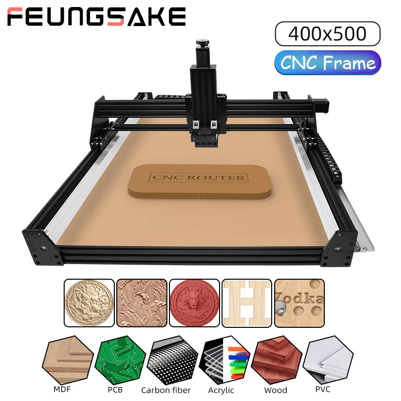 CNC router frame completo kit MDF Cutting PCB PVC Milling Machine cnc wood router machines full kit cnc carving kit