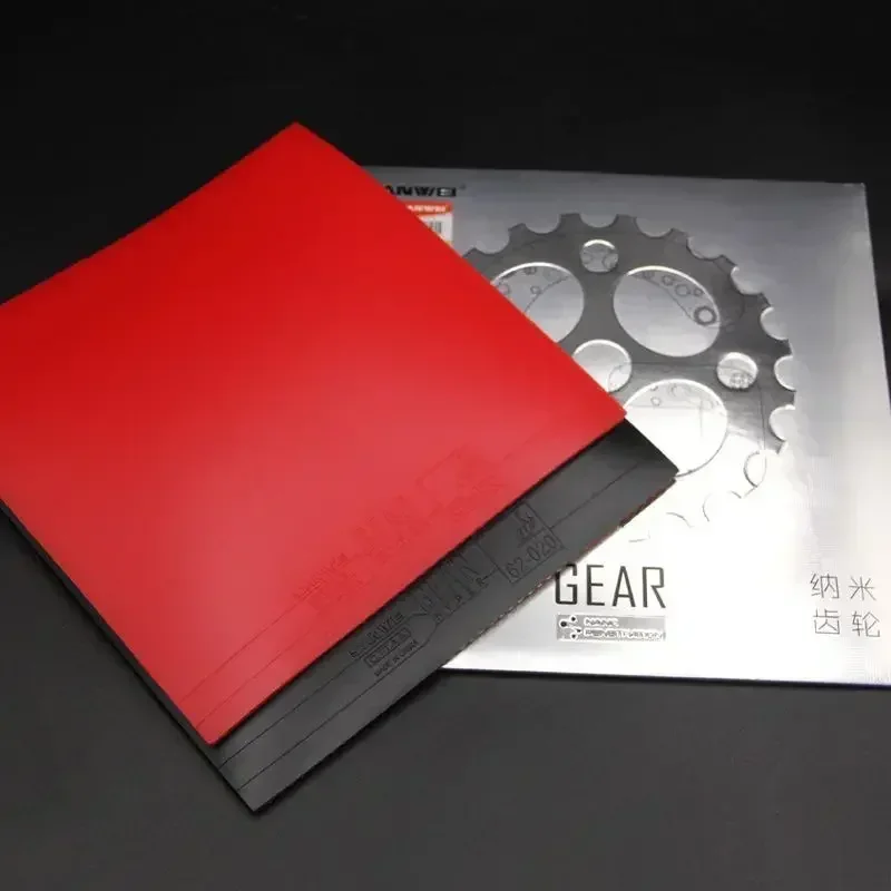 SANWEI GEAR HYPER Nano Tischtennisbelag mit Noppen, halbklebrig, für schnelles Vorspiel, Tischtennisbelag mit Kuchen-Schwamm – Detail 2