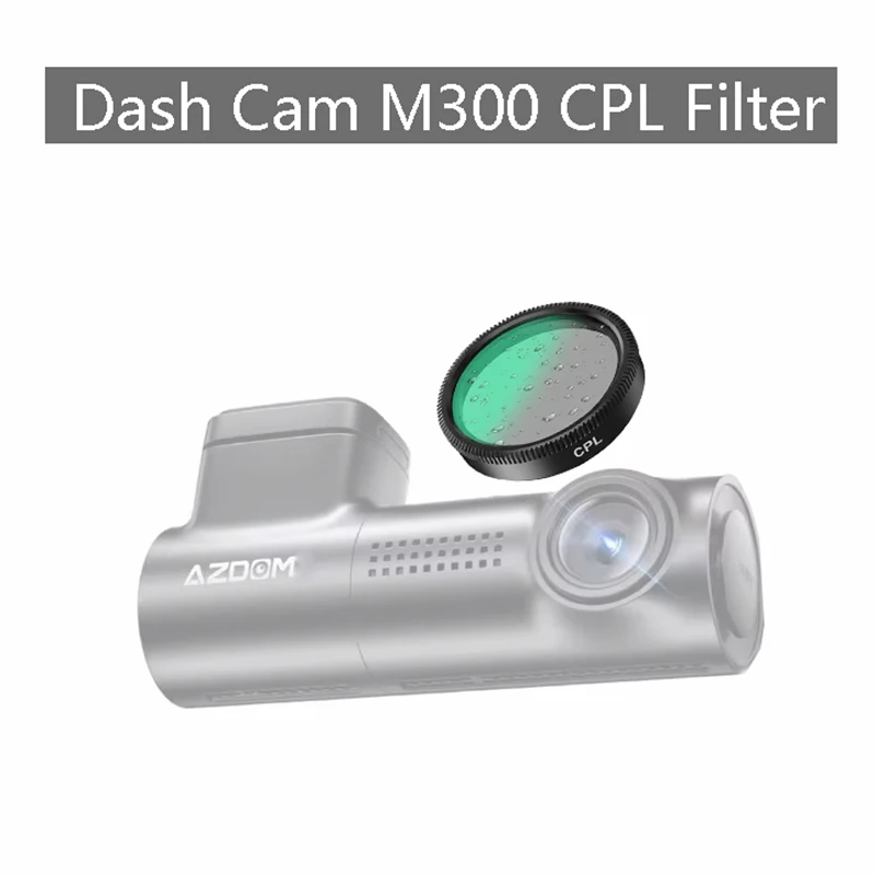 for AZDOME Dash Cam M300 CPL Filter Circular Polarizer Lens Filter  Glare Reduce