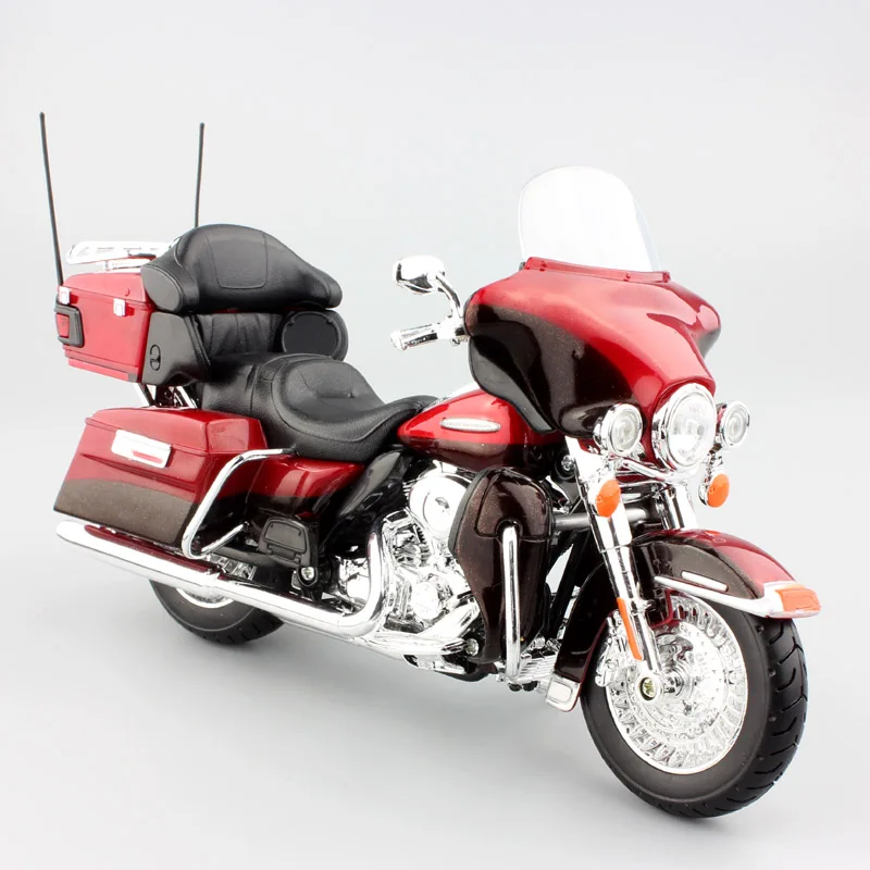 Motocykl Maisto Harley Dyna Super Glide FLHTK ELECTRA FLHR Road King CVO Tri Glide Touring w skali 1/12, model odlewany, zabawka.