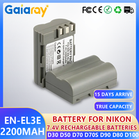 2200mAh EN-EL3E EN EL3E Li-ion Battery EN EL3e Camera Bateria for Nikon D50 D70 D70s D80 D90 D100 D200 D300 D300S D700 Batteries