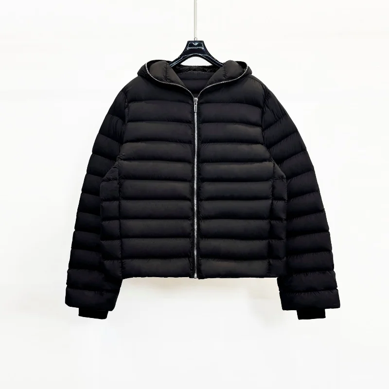2026 New Arrival Comfortable Fashion Down Jacket White Goose Down Zipper Loose Thick Puffer Outerwear Women's Clothing