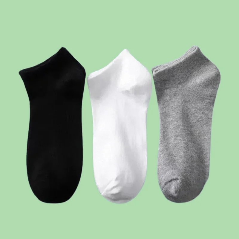 

5/10/20 Pairs High Quality Cotton Socks Comfortable Breathable Simple Solid Boat Socks Soft Invisible Short Low Cut Ankle Sock