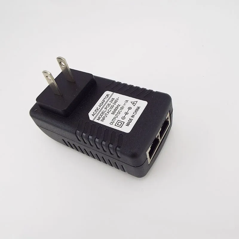 1/2/5pcs POE Power Supply 15V 1A US EU Plug Wall Plug POE Injector Ethernet Adapters for CCTV Security Surveillance B5