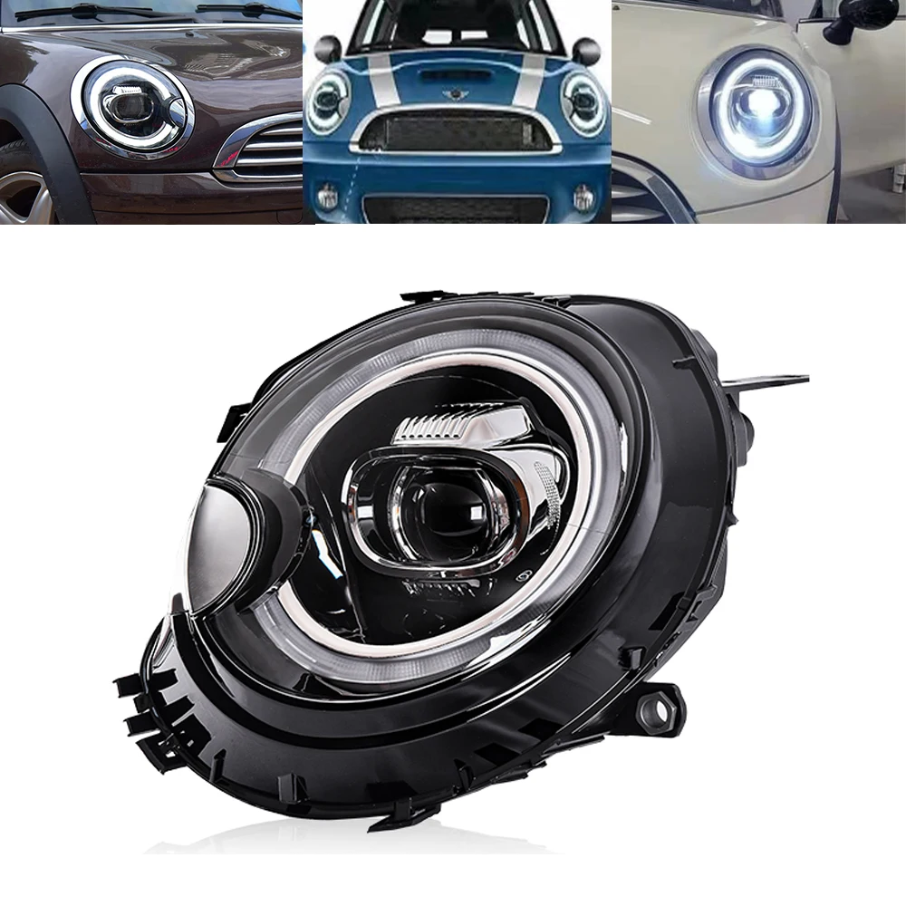 Archaic Factory LED RGB start animation DRL for For  Mini Cooper Clubman R55 R56 R57 LED Front Light Head Lamp