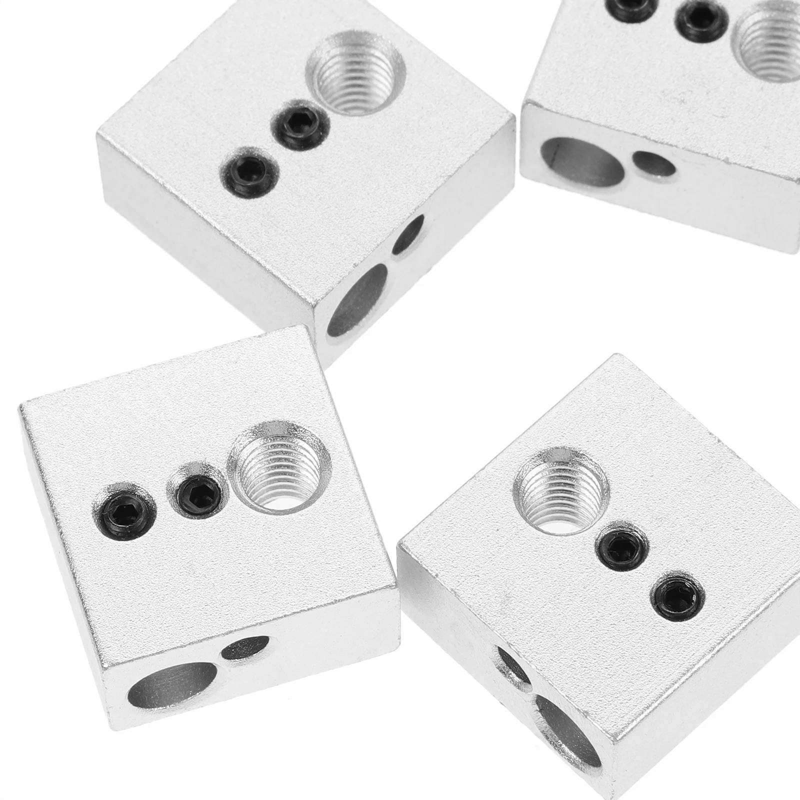 

5Pcs 3D Printer Heat Block Aluminum Extruder Heater Block 3D Printing Parts High Thermal Conductivity Easy Installation