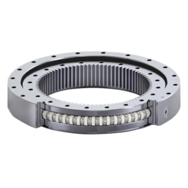 Worm drive slew bearing for offshore crane, excavator slewing bearing