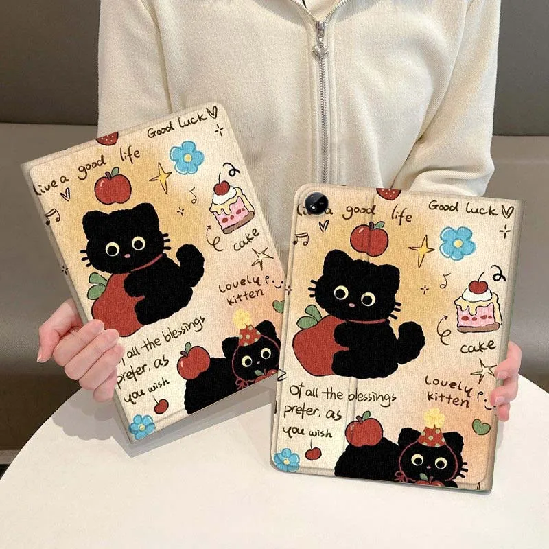 

Interesting Black Cat Pattern For Vivo IQOO Pad2 Pad3 Pad5 Air SE Pro 12.1 12.3 13 11.5 11 inch Tablet Case