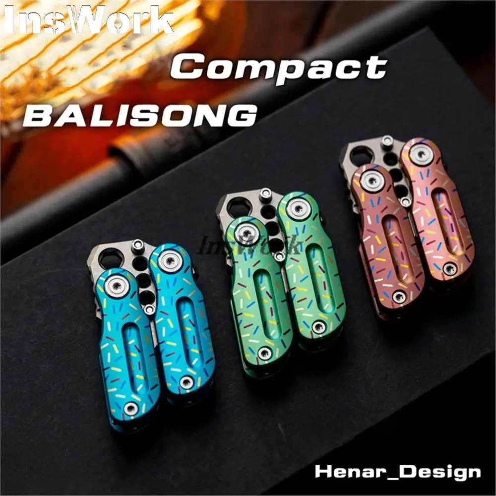 

WANWU EDC Compact Balisong 2.0 Titanium Alloy Art Knife Unbladed Outdoor Equipment Toy Gift EDC