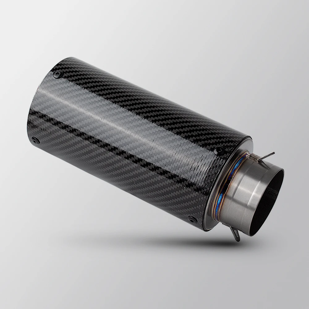 Universal 51MM 60MM Motorcycle Exhaust Project CR-T Muffler For Ninja400 R3 RC390 Z250SL MT03 Forza350 PXC150 390ADV TRK502X - view 2