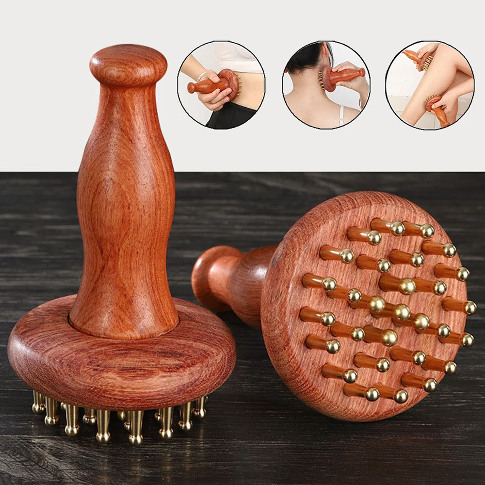 

Brass Gua Sha Massage Tool Head and Body Guasha Meridian Lymphatic Muscle Relief Massage Guasha Board