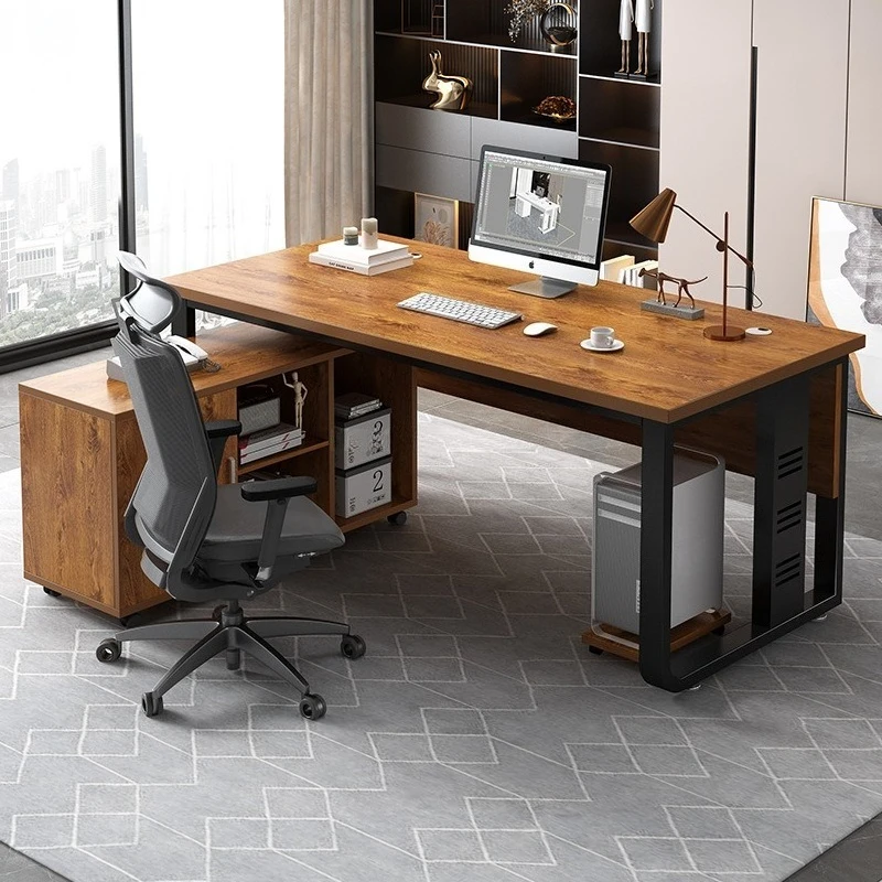 Office Manager Desk Supervisor sedentary Single wood Computer Desk Simple storage moden escritorio de esquina home Furniture