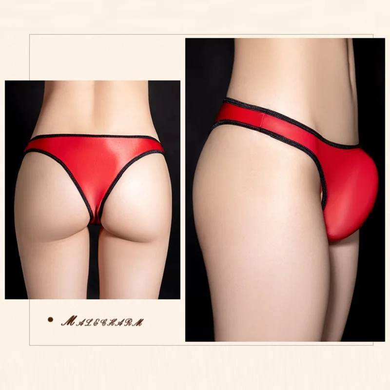 

Men's Underwears Low Waisted U Convex Pouch Panties Gay Sissy Unisex Briefs Sexy Bulge Breathable Sheer See Through Underpants