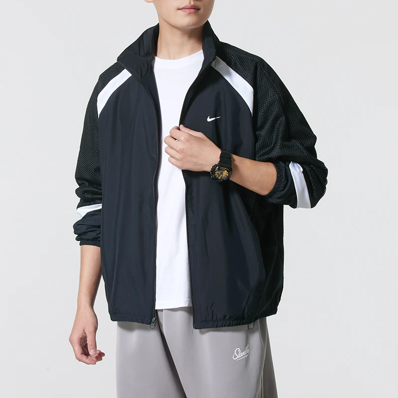 Nike Men's Jacket Woven Sportswear Fitness Running Quick-Drying Training Wear Casual Jacket Men Hv3364-010