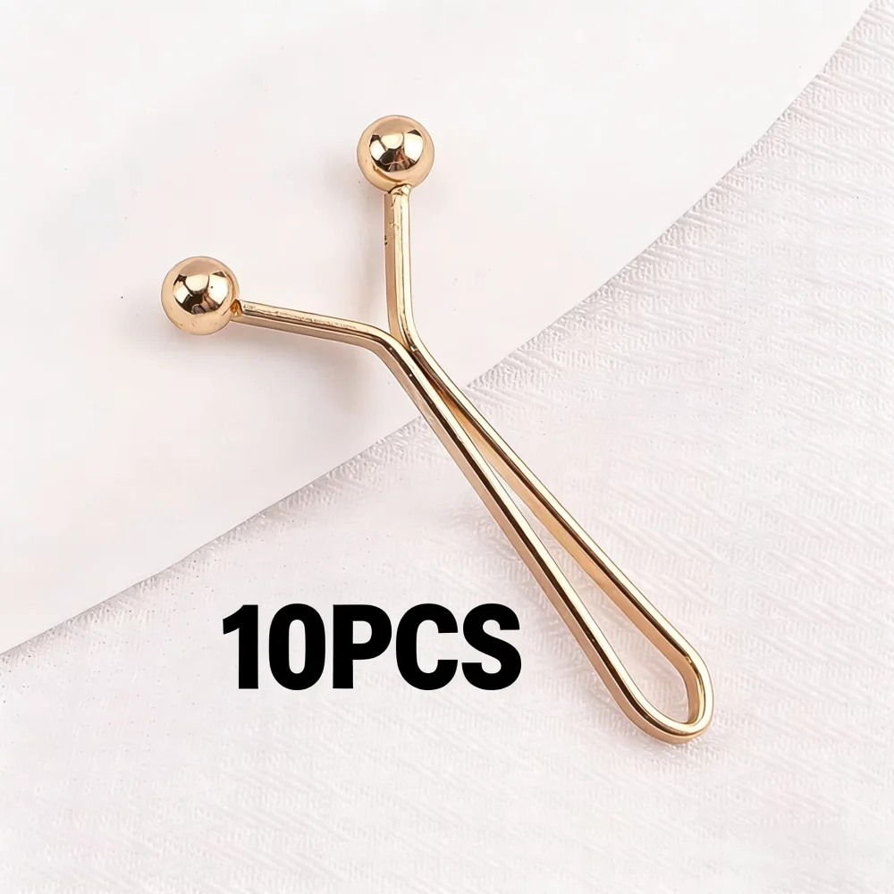 10 pieces V-shaped waist buckles, minimalist practical waistband adjustment clips, suitable for pants clothing size modification