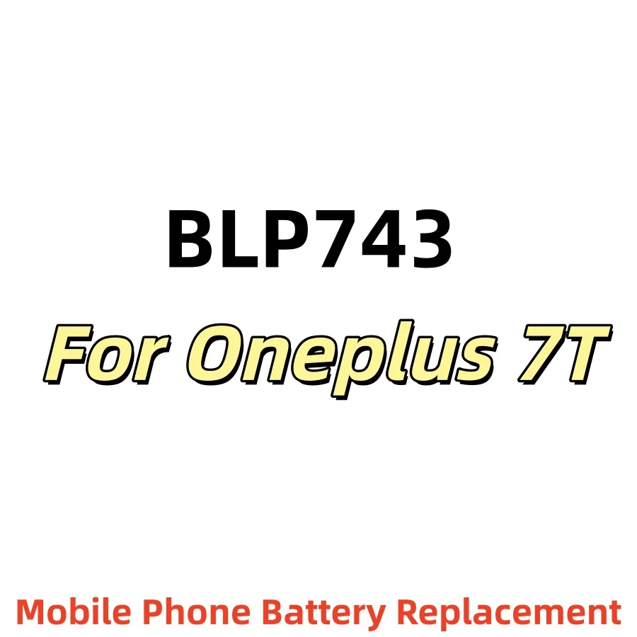 100% Original High Quality BLP743 3800mAh For Oneplus 7T One Plus 7T Phone Battery High Capacity Batteries Bateria+Tools