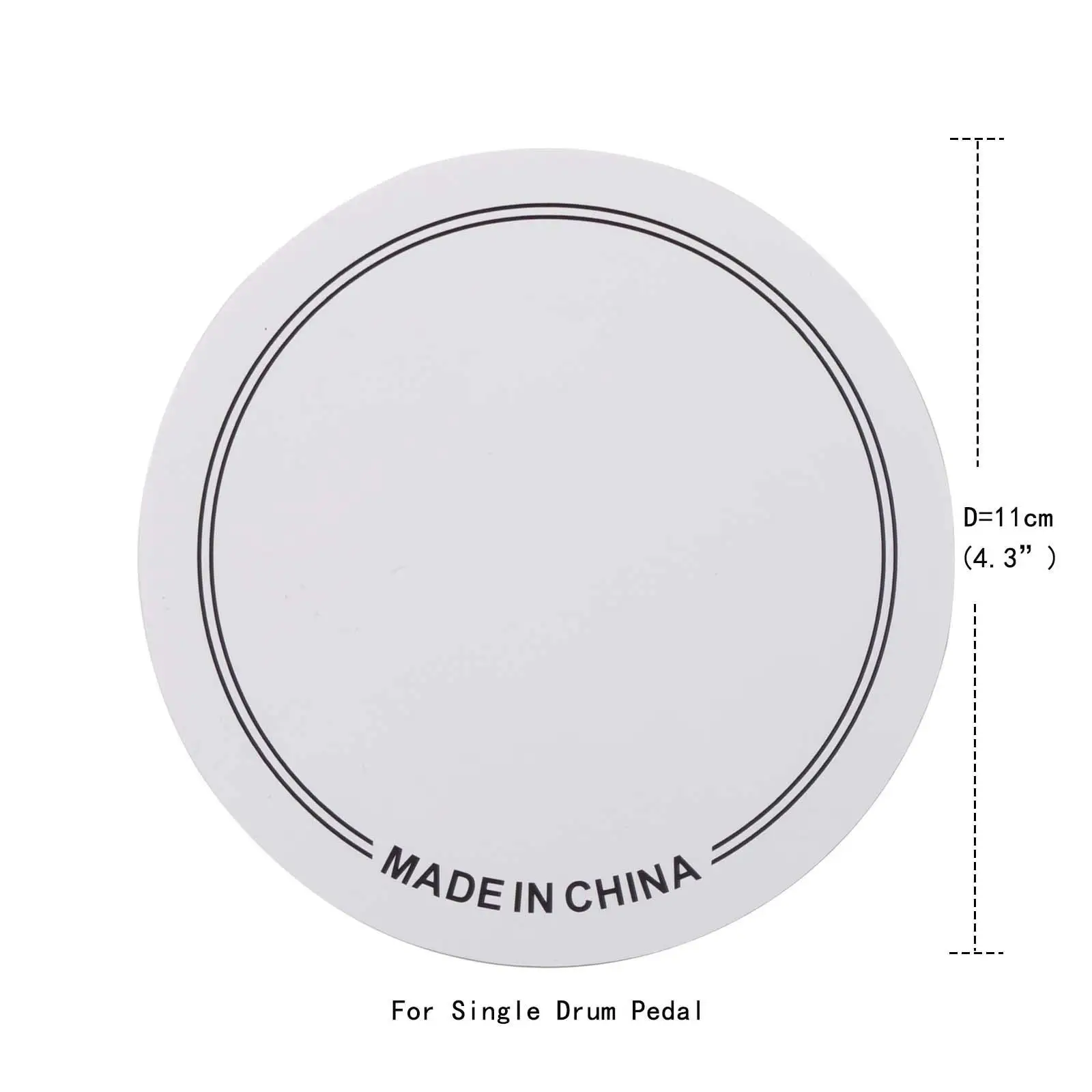 Single Double Pedal Patch Protector Mute Drumhead Kick Drum Percussion Accessory for Drum Set Use