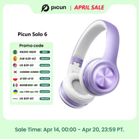 Picun Solo6 Wireless Headphones 5EQ Music Mode  Earphones Bluetooth 5.4 Low Latency Headset ENC Mic HIFI Foldable APP Control