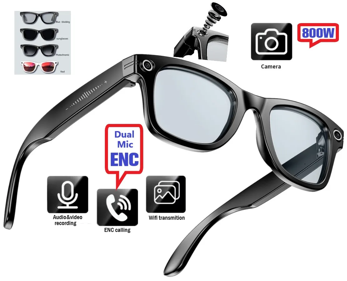 

4K Camera Ai Sun Glasses 1080P HD Audio Smart Glasses Videograph Photograph Video Recorder Shooting Picture with Camera Chat Gpt