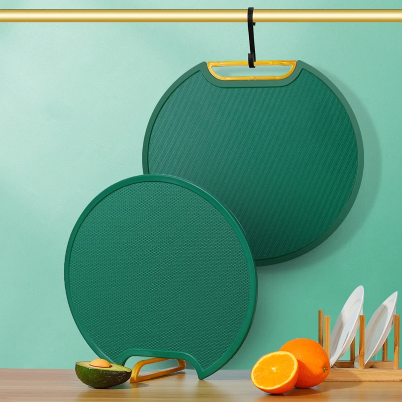 Food Contact Grade PE Cutting Board Household Antibacterial and Mildewproof Chopping Board Plastic round Chopping Block Panel