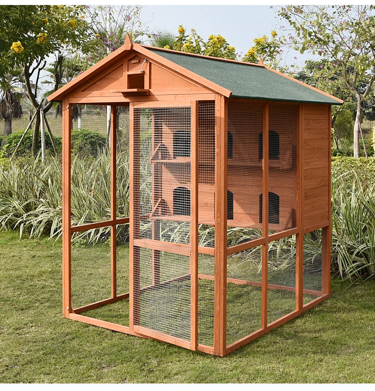 

Стильная большая уличная деревянная клетка для птиц, новый состояние, дом для животных для разведения птиц и голубей домашних животных