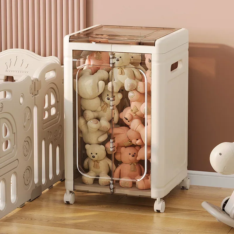 

Multi-functional Storage box Foldable mobile storage cabinet Multifunctional large-capacity household plastic finishing box